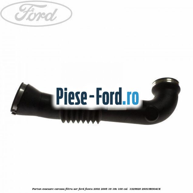 Furtun evacuare carcasa filtru aer Ford Fiesta 2002-2005 1.6 16V 100 cai #7E49F26BE7