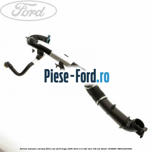Furtun admisie carcasa filtru aer Ford Kuga 2008-2012 2.0 TDCi 4x4 136 cai diesel