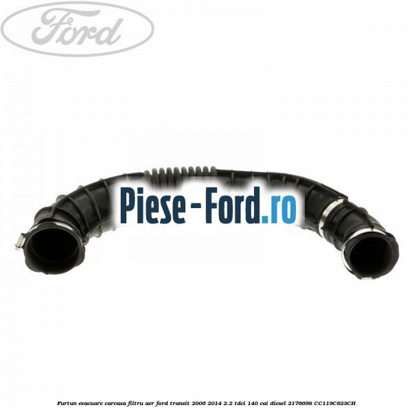 Furtun evacuare carcasa filtru aer Ford Transit 2006-2014 2.2 TDCi 140 cai diesel #1B81AAF2F7