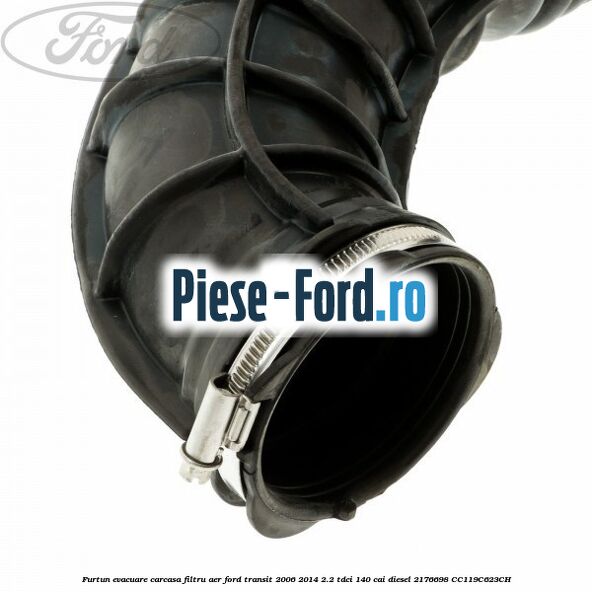 Furtun evacuare carcasa filtru aer Ford Transit 2006-2014 2.2 TDCi 140 cai diesel #1B81AAF2F7