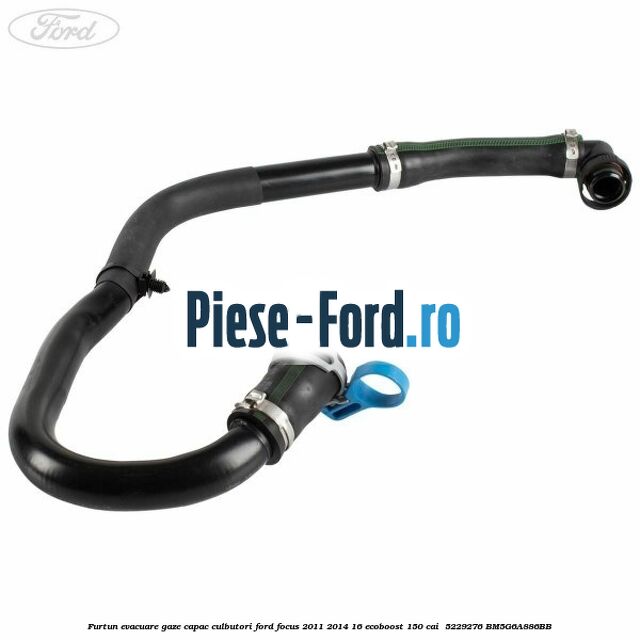 Furtun evacuare gaze capac culbutori Ford Focus 2011-2014 1.6 EcoBoost 150 cai #0A6D65EAA0
