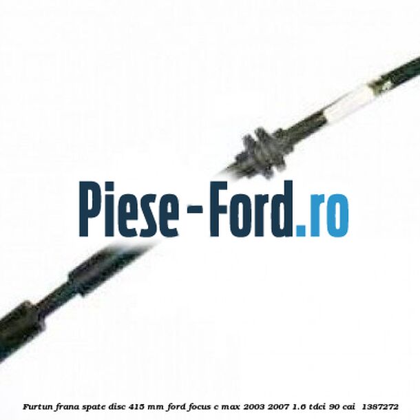 Furtun frana spate disc 415 mm Ford Focus C-Max 2003-2007 1.6 TDCi 90 cai  #48DD243B8C