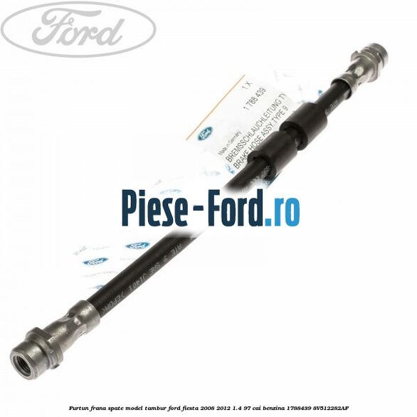 Furtun frana spate model tambur Ford Fiesta 2008-2012 1.4 97 cai benzina #4DA4F9A7F2