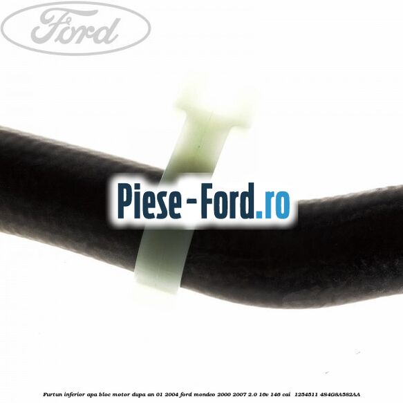 Furtun inferior apa bloc motor dupa an 01/2004 Ford Mondeo 2000-2007 2.0 16V 146 cai  #F6C1E3ABAD