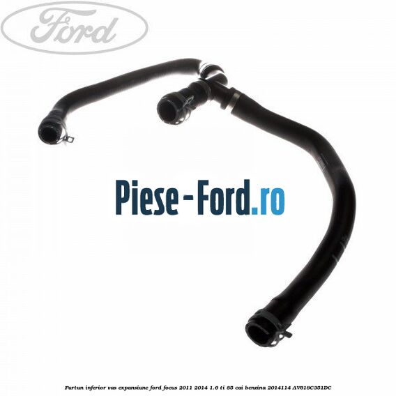 Conector furtun incalzire auxiliara Ford Focus 2011-2014 1.6 Ti 85 cai benzina