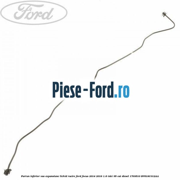 Furtun inferior vas expansiune lichid racire Ford Focus 2014-2018 1.6 TDCi 95 cai diesel