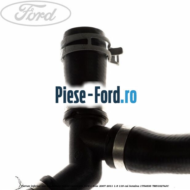 Furtun inferior vas expansiune lichid racire teu Ford C-Max 2007-2011 1.6 116 cai benzina #5B6DB2B1DF