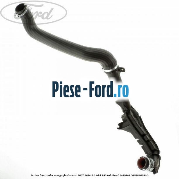Furtun intercooler stanga Ford S-Max 2007-2014 2.0 TDCi 130 cai #DA3C6A87BB Furtun intercooler stanga Ford S-Max 2007-2014 2.0 TDCi 130 cai diesel #DA3C6A87BB