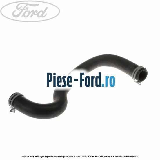 Furtun inferior vas expansiune lichid racire Ford Fiesta 2008-2012 1.6 Ti 120 cai benzina