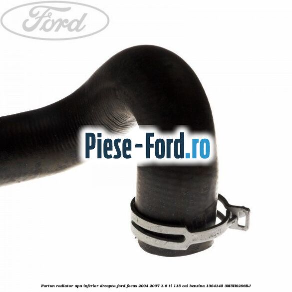 Furtun radiator apa inferior, dreapta Ford Focus 2004-2007 1.6 Ti 115 cai benzina #F419A798B6
