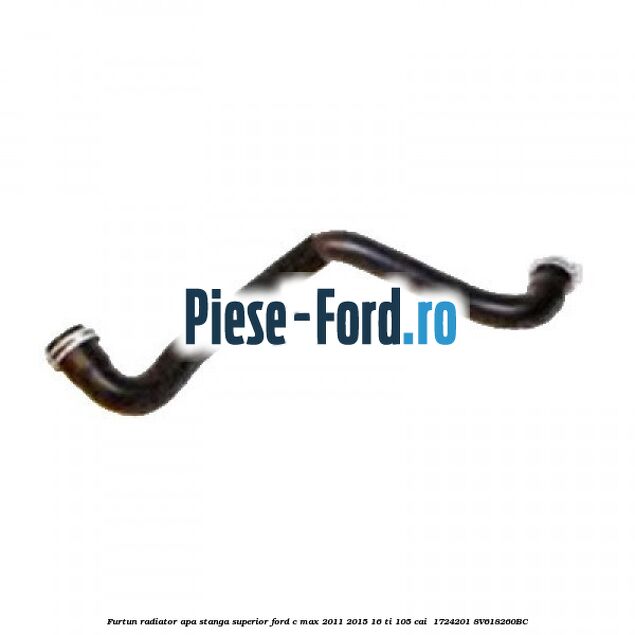 Furtun radiator apa stanga superior Ford C-Max 2011-2015 1.6 Ti 105 cai #1B0B384263