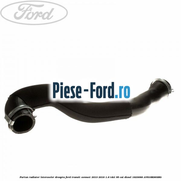 Furtun radiator intercooler dreapta Ford Transit Connect 2013-2018 1.6 TDCi 95 cai diesel #21AAEEF324