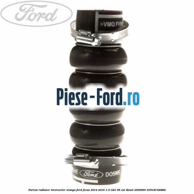 Furtun radiator intercooler dreapta Ford Focus 2014-2018 1.6 TDCi 95 cai diesel