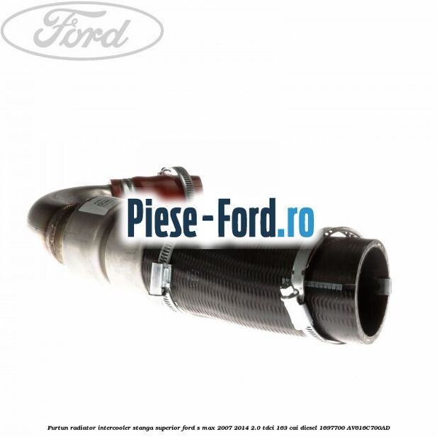 Furtun radiator intercooler stanga superior Ford S-Max 2007-2014 2.0 TDCi 163 cai diesel