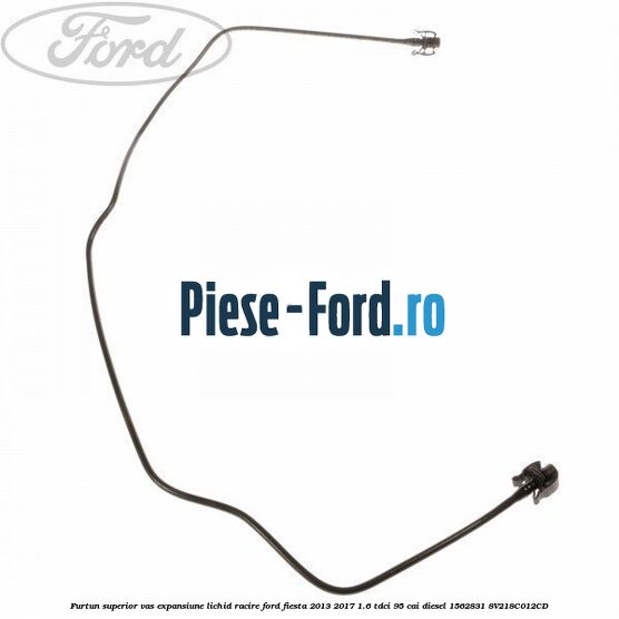 Furtun superior vas expansiune lichid racire Ford Fiesta 2013-2017 1.6 TDCi 95 cai diesel
