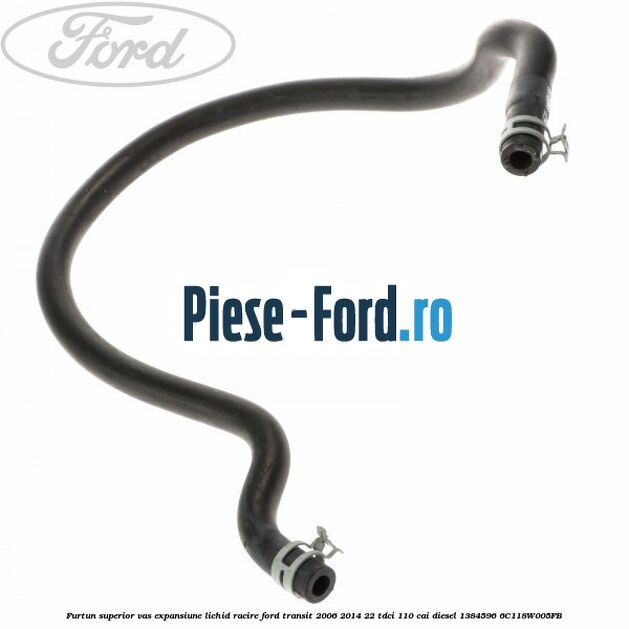 Furtun superior vas expansiune lichid racire Ford Transit 2006-2014 2.2 TDCi 110 cai #AC5CA63E6C