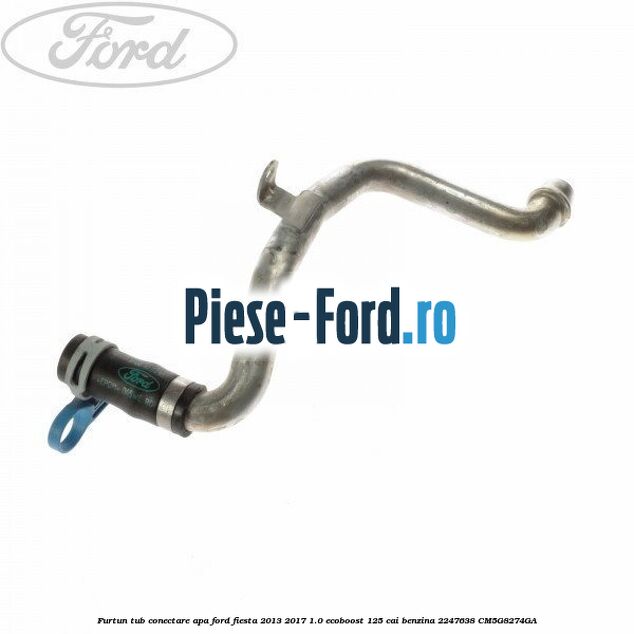 Furtun superior pompa apa secundara Ford Fiesta 2013-2017 1.0 EcoBoost 125 cai benzina