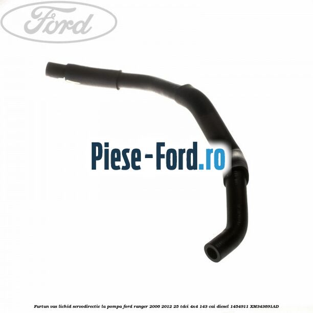 Furtun vas lichid servodirectie la pompa Ford Ranger 2006-2012 2.5 TDCi 4x4 143 cai #B4E240C076