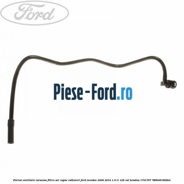 Furtun ventilatie caracasa filtru aer, capac culbutori Ford Mondeo 2008-2014 1.6 Ti 125 cai benzina