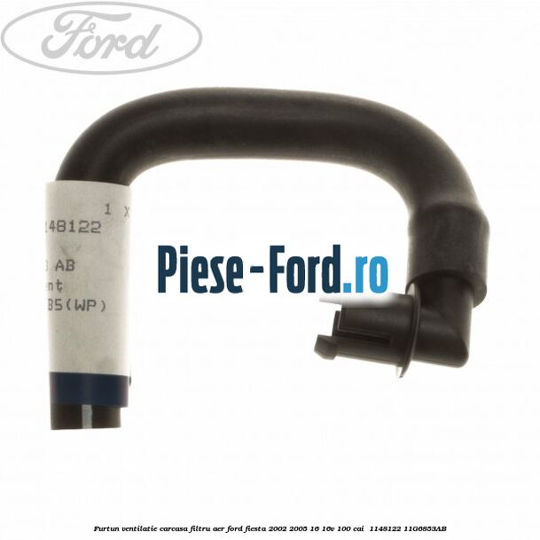 Furtun ventilatie carcasa filtru aer Ford Fiesta 2002-2005 1.6 16V 100 cai #73FCEAE1A3