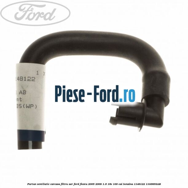 Furtun ventilatie carcasa filtru aer Ford Fiesta 2005-2008 1.6 16V 100 cai benzina