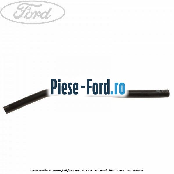 Furtun ventilatie rezervor Ford Focus 2014-2018 1.5 TDCi 120 cai diesel