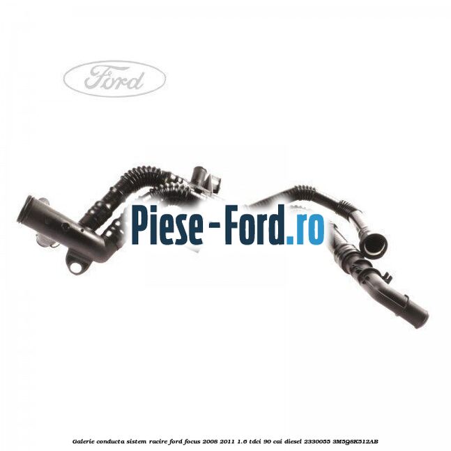 Galerie conducta sistem racire Ford Focus 2008-2011 1.6 TDCi 90 cai diesel #05779B9633