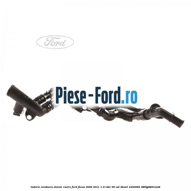 Galerie conducta sistem racire Ford Focus 2008-2011 1.6 TDCi 90 cai diesel #05779B9633