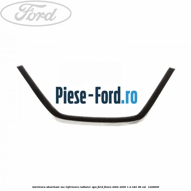 Garnitura absorbant soc inferioara radiator apa Ford Fiesta 2002-2005 1.4 TDCi 68 cai #6DFE12D537