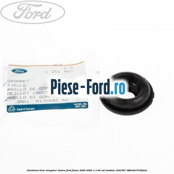 Garnitura, brat stergator luneta Ford Fiesta 2005-2008 1.3 60 cai benzina