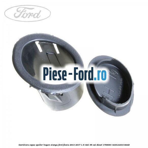 Garnitura capac spoiler hayon stanga Ford Fiesta 2013-2017 1.5 TDCi 95 cai diesel