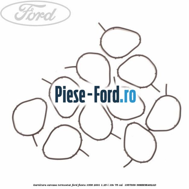 Garnitura, carcasa termostat Ford Fiesta 1996-2001 1.25 i 16V 75 cai  #7CF640E06E