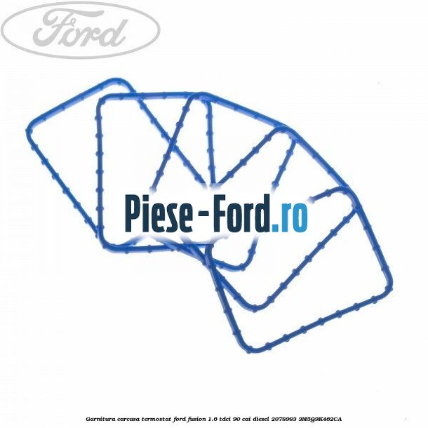 Garnitura carcasa termostat Ford Fusion 1.6 TDCi 90 cai diesel #E3765F0DE9