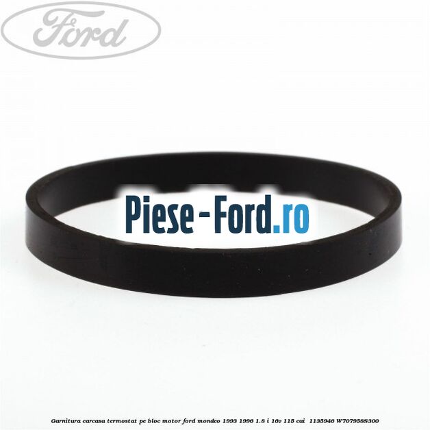 Garnitura, carcasa termostat pe bloc motor Ford Mondeo 1993-1996 1.8 i 16V 115 cai  #4F3B683A9D