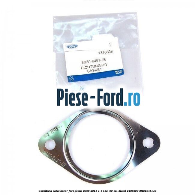 Garnitura catalizator Ford Focus 2008-2011 1.6 TDCi 90 cai diesel #B45EE5ED09