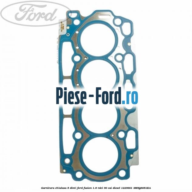 Garnitura, chiulasa 4 dinti Ford Fusion 1.6 TDCi 90 cai diesel