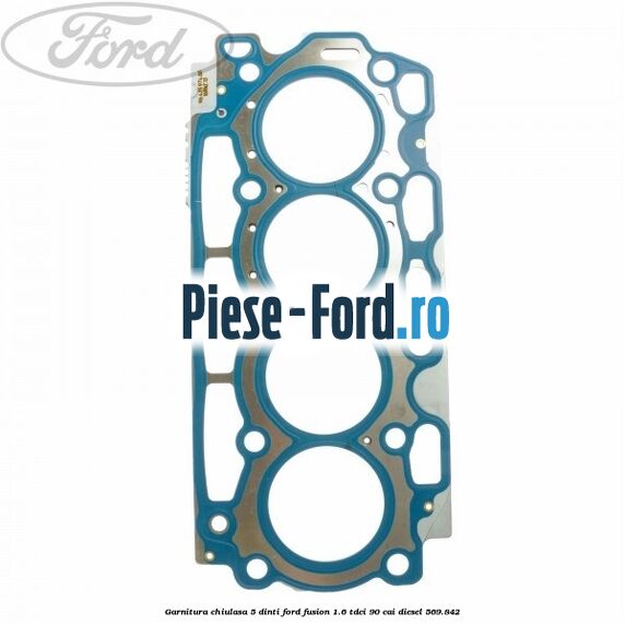 Garnitura, chiulasa 5 dinti Ford Fusion 1.6 TDCi 90 cai