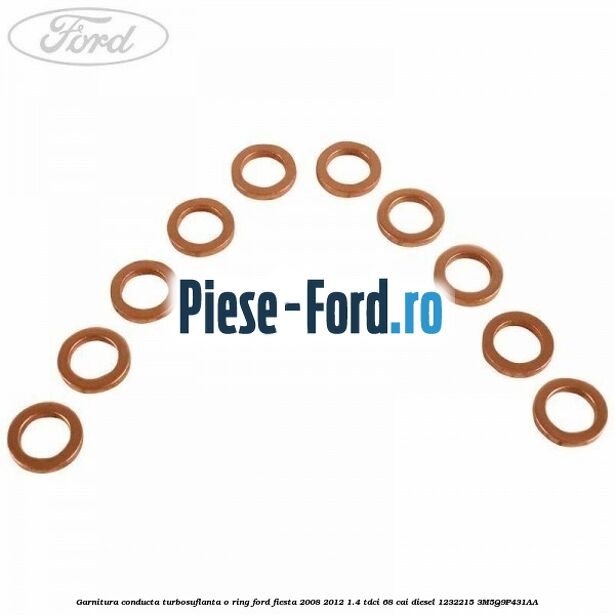 Garnitura conducta turbosuflanta o ring Ford Fiesta 2008-2012 1.4 TDCi 68 cai diesel #2356497460