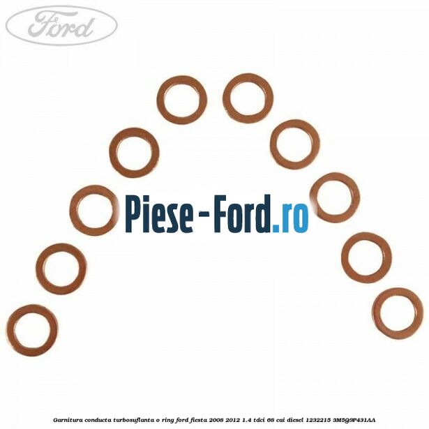 Garnitura conducta turbosuflanta o ring Ford Fiesta 2008-2012 1.4 TDCi 68 cai diesel #2356497460