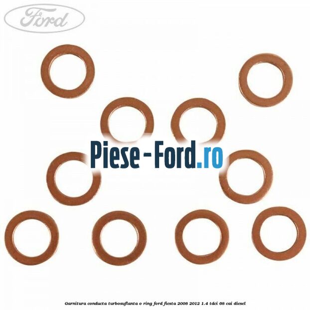 Garnitura conducta turbosuflanta o ring Ford Fiesta 2008-2012 1.4 TDCi 68 cai diesel