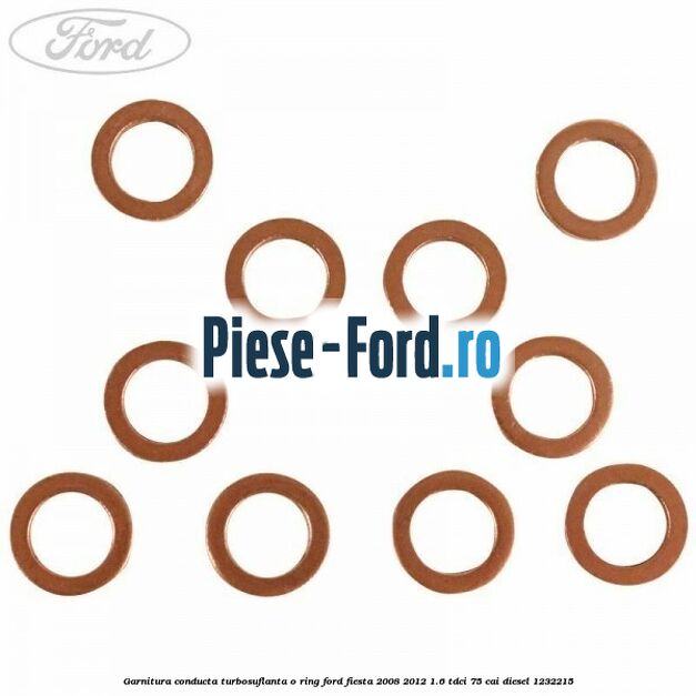 Garnitura conducta turbosuflanta o ring Ford Fiesta 2008-2012 1.6 TDCi 75 cai