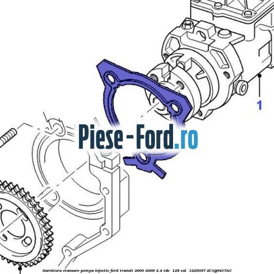 Garnitura etansare pompa injectie Ford Transit 2000-2006 2.4 TDE  125 cai  #ECCCBA0680