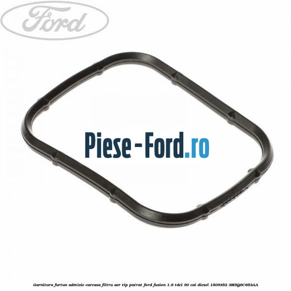 Garnitura furtun admisie carcasa filtru aer tip patrat Ford Fusion 1.6 TDCi 90 cai diesel #7CA6E9ED02
