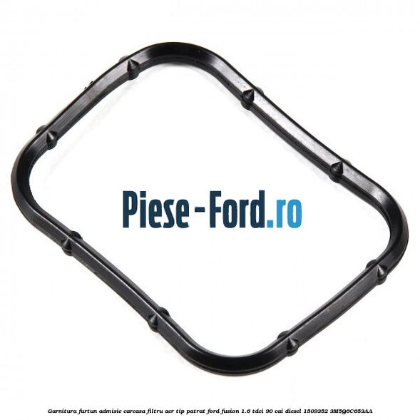 Garnitura furtun admisie carcasa filtru aer tip patrat Ford Fusion 1.6 TDCi 90 cai diesel #7CA6E9ED02