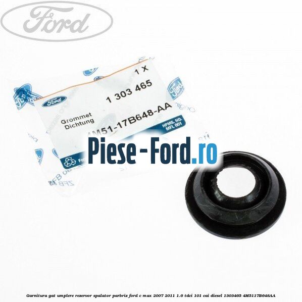 Garnitura gat umplere rezervor spalator parbriz Ford C-Max 2007-2011 1.6 TDCi 101 cai diesel #642629ED36