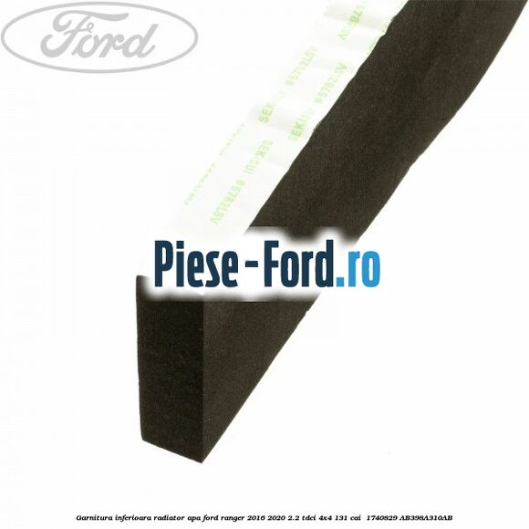 Garnitura inferioara radiator apa Ford Ranger 2016-2020 2.2 TDCi 4x4 131 cai  #74EA86D862
