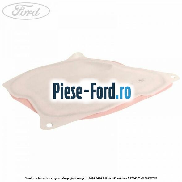 Garnitura laterala usa spate stanga Ford EcoSport 2013-2018 1.5 TDCi 90 cai diesel #96ACE62AFA