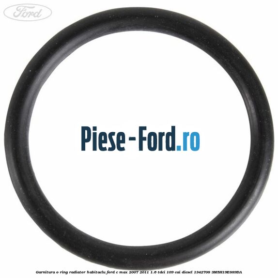 Garnitura, o ring radiator habitaclu Ford C-Max 2007-2011 1.6 TDCi 109 cai diesel #EBF8B8281F