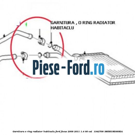 Garnitura, o ring radiator habitaclu Ford Focus 2008-2011 1.4 80 cai #D9A87B8569 Garnitura, o ring radiator habitaclu Ford Focus 2008-2011 1.4 80 cai #D9A87B8569
