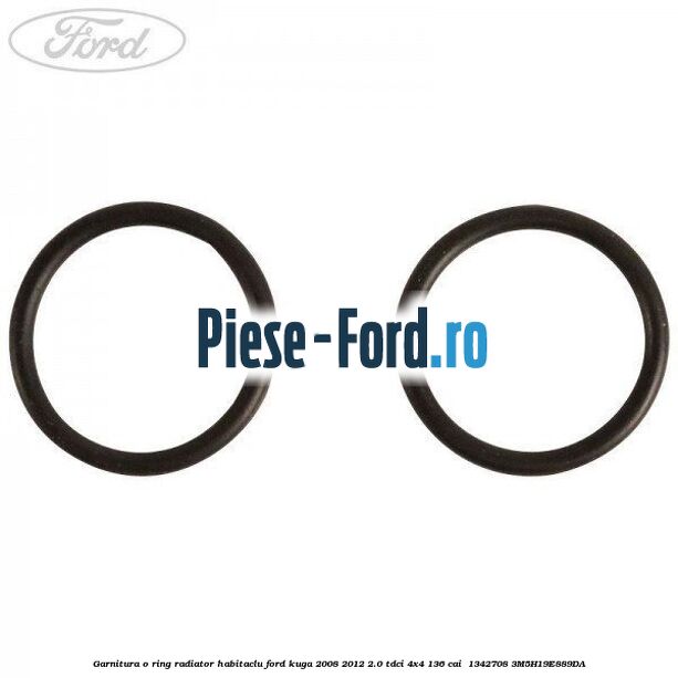Garnitura, o ring radiator habitaclu Ford Kuga 2008-2012 2.0 TDCi 4x4 136 cai  #D2755115EE
